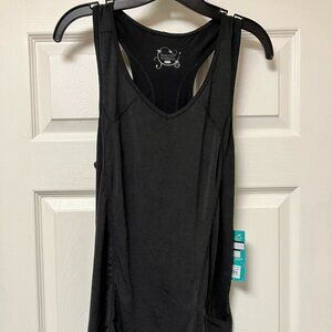 Terramar CS Tank Women's Large Black Racerback Tank Brand New with Tags Long